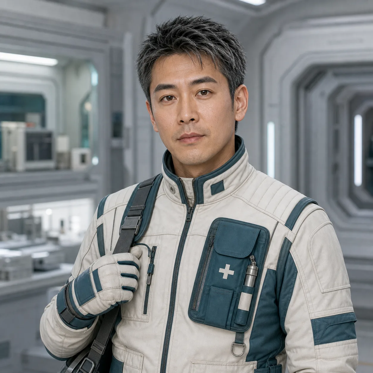 太空醫療官制服 示例人像