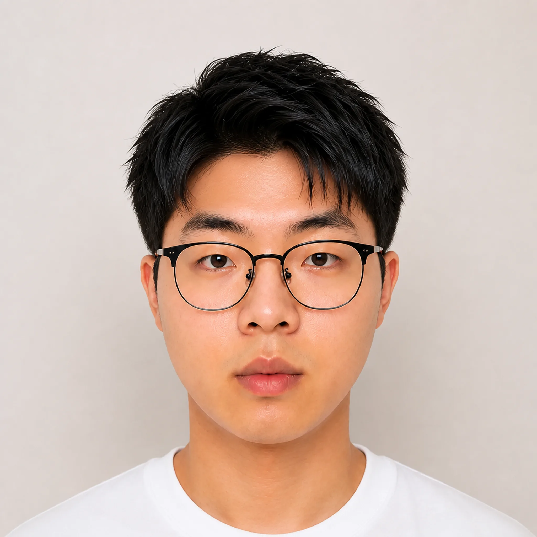 AI 清爽人像模板生成後的效果